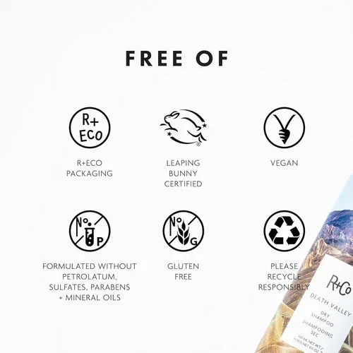 Miniatura 3 de R+Co Death Valley - Champú seco para mujer Añade volumen y cuerpo Vegano, sin gluten y sin parabenos