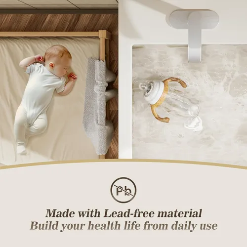 Miniatura 7 de Phiestina Grifo de baño de cascada de níquel cepillado de una sola manija, con placa de cubierta de 6 pulgadas y ensamblaje de drenaje desplegable