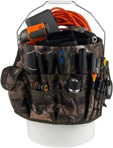 Miniatura 3 de Bucket Boss - Organizador de herramientas de cubo de camuflaje (se adapta a cubos de 5 galones), organización de cubos (85030), camuflaje de roble