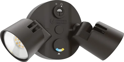 Miniatura 16 de Lithonia Lighting HomeGuard - 2 luces LED de inundación para exteriores, luces LED para exteriores, sensor de atardecer a amanecer, lúmenes Blanco