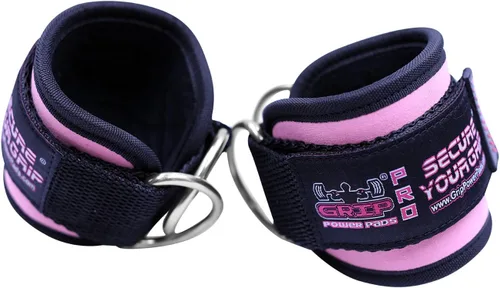 Miniatura 17 de Correas de tobillo para máquinas de cable con doble anillo en D, puños de neopreno premium ajustables para mejorar piernas, abdominales y glúteos