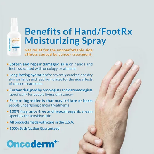 Miniatura 3 de Oncology Skin Care - Spray hidratante para manos y pies. Cuidado de la piel para personas que viven con cáncer. Gran regalo para pacientes