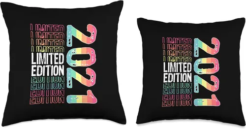 Miniatura 3 de Limited Edition Vintage 2021 Retro Birthday Throw Pillow