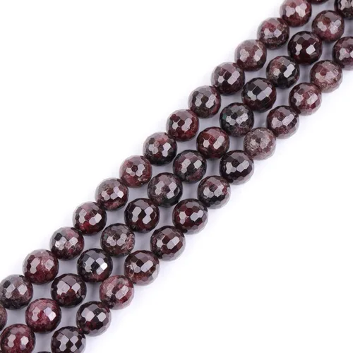 Miniatura 56 de GEM-Inside - Cuentas sueltas de cornalina roja naranja facetada de 0.236 pulgadas (0.236 in), cuentas de energía natural para hacer joyas, redondas