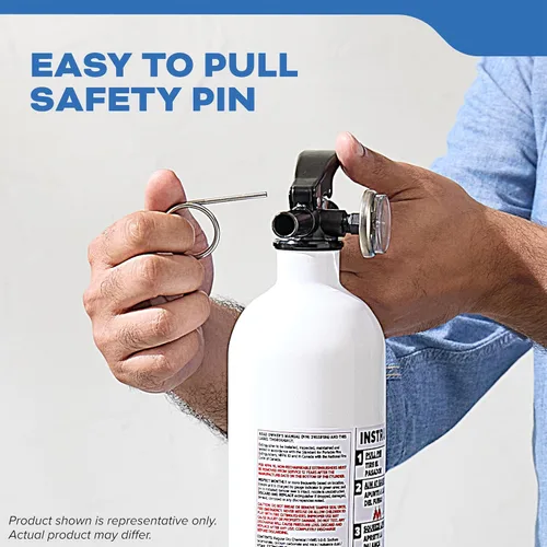 Miniatura 9 de Kidde Extintor de Incendios para Barcos, de Un Solo Uso 10BC Coast Guard Approved Marine Extinguisher for Small Flammable Liquids/Gases and