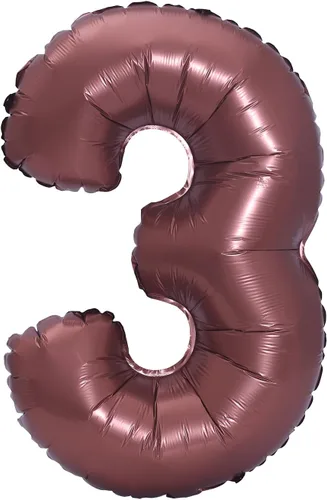 Miniatura 42 de YPSelected Globo grande de 32 pulgadas de helio con números 0-9 de papel de aluminio azul para cumpleaños, bodas y fiestas (Azul, 3)