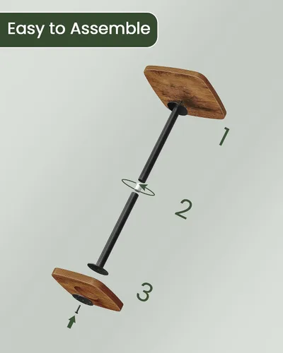 Miniatura 7 de CHOEZON Mesa pequeña para bebidas, mesa auxiliar cuadrada para espacios pequeños, mesa de Martini con pedestal, para sala de estar, dormitorio