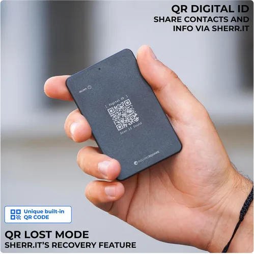 Miniatura 6 de Rolling Square AirCard Dual - Rastreador de billetera Bluetooth - Compatible con Apple iOS Find My y Google Android Find Hub - Carga inalámbrica