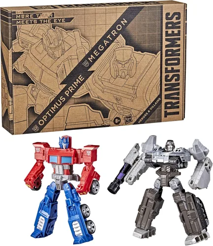 Miniatura 3 de Transformers Toys Heroes and Villains Optimus Prime y Megatron, paquete de 2 figuras de acción – para niños de 6 años en adelante, 7 pulgadas