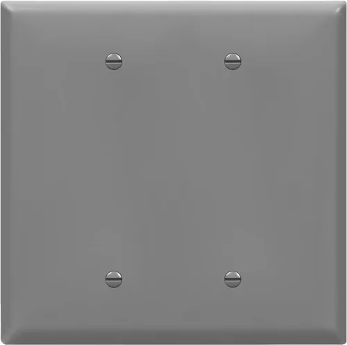 Miniatura 9 de ENERLITES - Cubierta de salida doble en blanco extra grande, placa de pared de dos bandas en blanco, tamaño grande, 2 bandas de 5.5 x 5.5 pulgadas