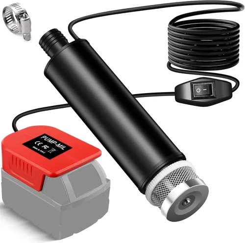 Bomba de agua portátil para batería Milwaukee M-18 de iones de litio de 18 V M-18, bomba de transferencia de agua inalámbrica de barril de lluvia de