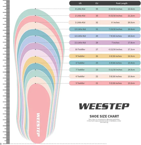 Miniatura 6 de Weestep - Tenis deportivos para niñas y niños pequeños fáciles de poner
