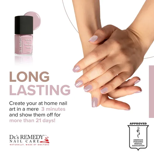 Miniatura 3 de Dr's Remedy - Esmalte de uñas enriquecido: no tóxico, totalmente natural y orgánico - Formulado por médicos: fortalece, restaura, cura y protege