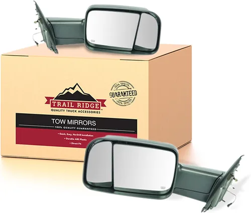 Miniatura 82 de Trail Ridge Juego de espejos de remolque de 2 piezas para el lado del conductor y del pasajero compatible con Ford F-150 FO1320479 FO1321479