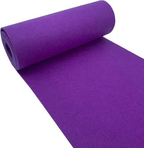 Miniatura 9 de aufodara Tela de fieltro 11.8 x 98.4 pulgadas Rollo de tela de fieltro para manualidades, fieltro de 3mm de espesor para manteles de fieltro DIY