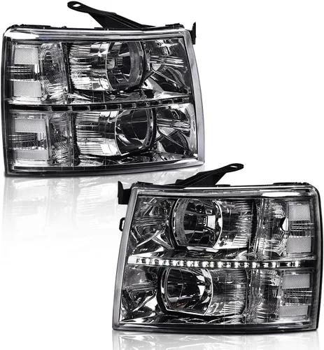 Miniatura 39 de G-PLUS Conjunto de faros, compatible con Chevy Silverado 2007 2008 2009 2010 2011 2012 2013 2014 Chevy Silverado parachoques faro, lente