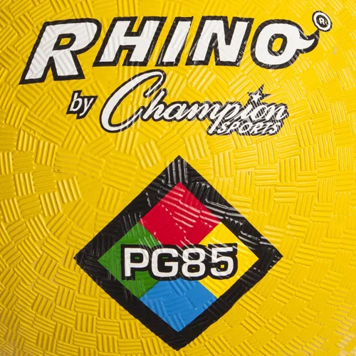 Miniatura 2 de Champion Sports - Pelotas de juego Rhino Playground de 8.5"D - Dos capas, nylon enrollado, AMARILLO