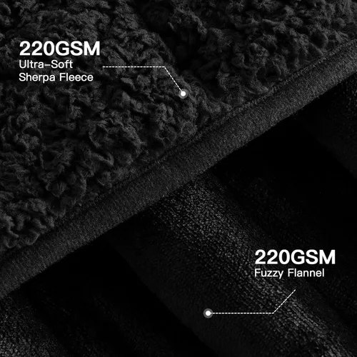 Miniatura 2 de Lofus Manta pesada para adultos (15 libras, 48 x 72 pulgadas), manta pesada lavable a máquina, mantas suaves con peso para aliviar el estrés y Negro