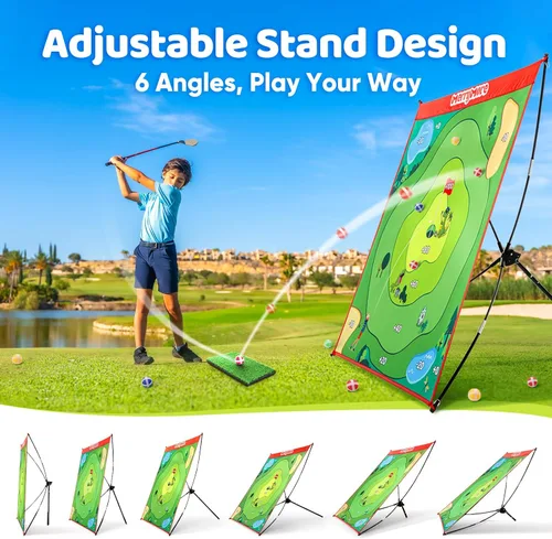 Miniatura 4 de Juego de astillado de golf: juegos de golf pegajosos portátiles para interiores y exteriores, divertidos juegos de golf para patio trasero familiar