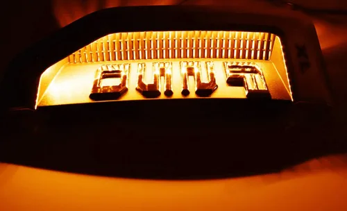 Miniatura 8 de iJDMTOY Kit de iluminación de fondo LED amarillo ámbar compatible con Ford F250 F350 F450 Super Duty 2017-2021 emblema cromado de guardabarros