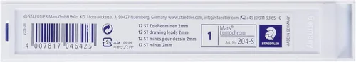 Miniatura 2 de Staedtler Mars Lumochrom 204 - Caja de 12 cables de dibujo de 0.079 in surtidos