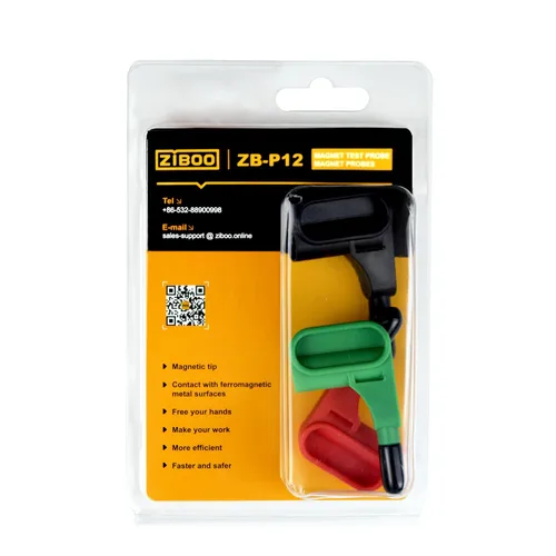 Miniatura 3 de ZIBOO ZB-P12 - Sonda magnética de prueba magnética para plátano de 0.157 in, juego de 3, compatible con indicador de secuencia de fase FLUKE 9040