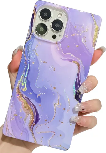 Miniatura 53 de Elegante concha de madre perla compatible con iPhone 13 Pro de 6.1 pulgadas, estuche de borde rectangular, elegante y delgado, con perla de abulón