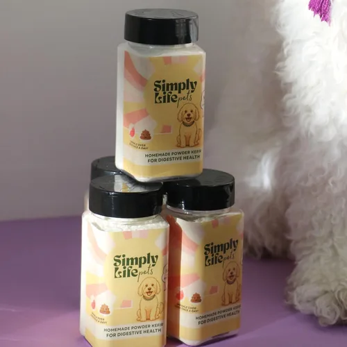 Miniatura 4 de Simply Life Pets - Probiótico en polvo de kéfir para perros, liofilizado, apoyo digestivo e inmunológico natural (1 onza)