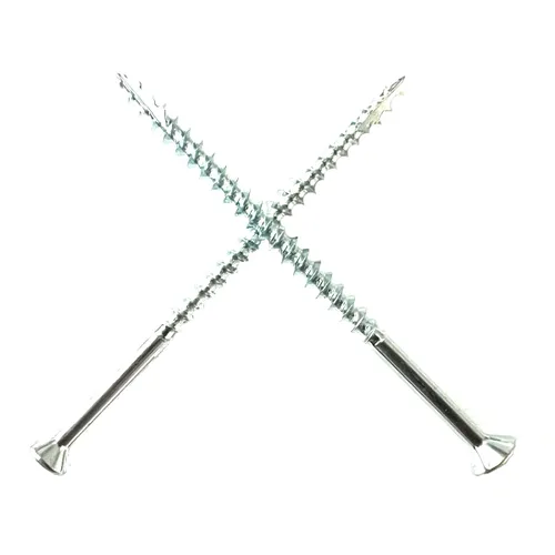 Tornillos para madera #8 x 3 pulgadas, 20 unidades de tornillos de cabeza plana para tablero de partículas, tipo 17 puntos con muescas, tornillos de