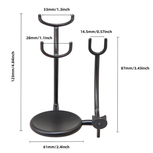 Miniatura 6 de Grandslam Kit de cepillo de afeitar y cuenco para hombres, juego de brochas de afeitar 3 en 1, cuenco de afeitar y soporte de acero inoxidable, kit