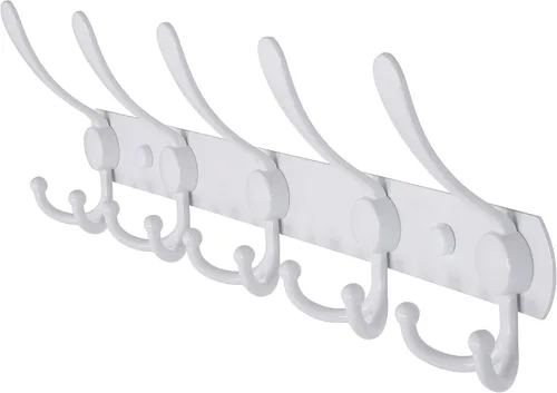 Miniatura 77 de Dseap - Perchero para pared, 5 ganchos triples, resistente, acero inoxidable, riel de gancho de metal para abrigos, sombreros, toallas, bolsos