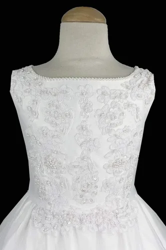 Miniatura 7 de Vestidos de Primera Comunión para Niñas 7-16 Vestido de Primera Comunión Blanco Talla Grande Vestidos de Primera Comunión para Niñas
