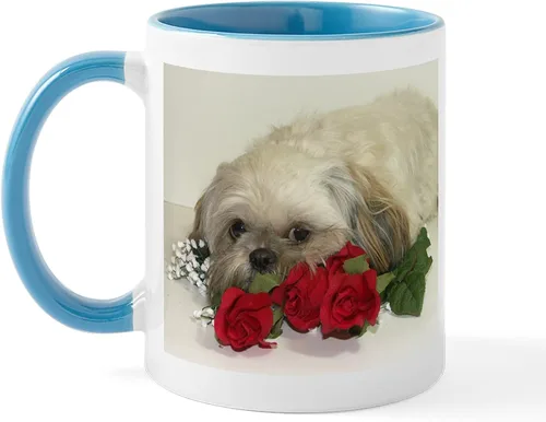 Miniatura 12 de CafePress Cute Shih Tzu Dog Mugs - Taza de café de cerámica de 11 oz (11.0 fl oz)