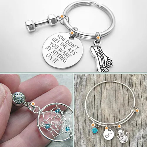 Miniatura 5 de Uniclife 500 mini anillos de metal de 0.236 pulgadas para joyas, collares, pulseras, aretes y adornos de manualidades Bucles dobles