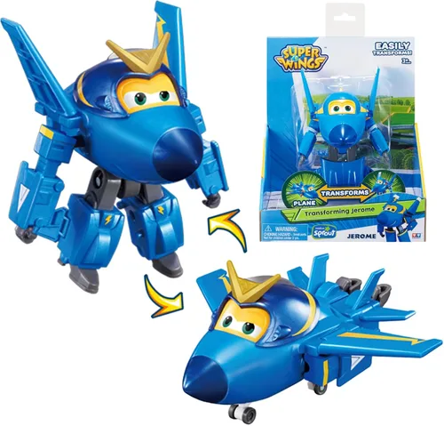 Miniatura 16 de Super Wings Toys Tino - Dinosaurio de 15 pulgadas, temporada 6, nuevo personaje, figuras de acción de Dinasour con niebla de agua, luz intermitente
