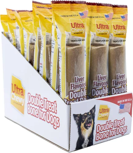 Miniatura 19 de Ultra Chewy Sabores de mantequilla de maní, pollo, tocino y queso: golosinas de larga duración fabricadas en Estados Unidos para razas grandes