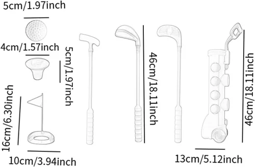 Miniatura 6 de Golf Kit with Mini and Balls Ideal for Young, Yellow