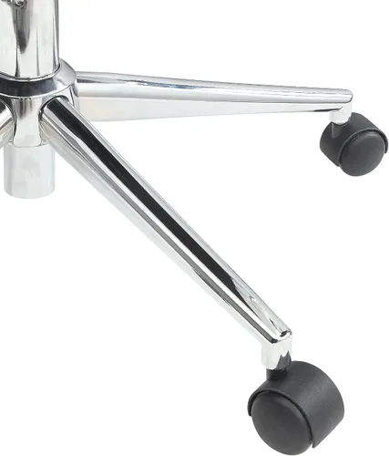 Miniatura 11 de Office Star Silla de oficina ajustable Antimicrobial Manager con base cromada, respaldo medio, tela negra Dillon