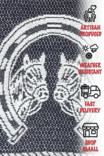 Miniatura 2 de Poncho de serape mexicano de doble cara para niños, cabellos hechos en México