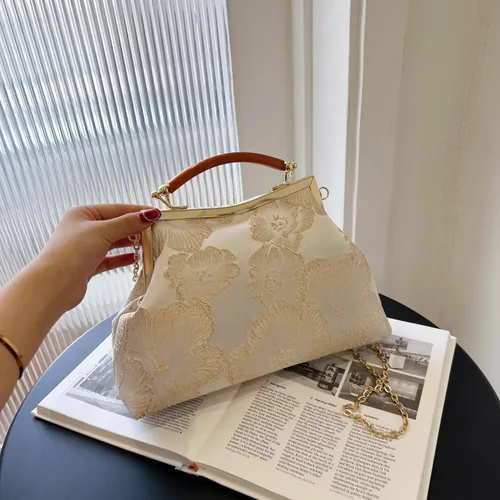 Miniatura 4 de Bolsos de mano florales para mujer, monederos de noche de flores de diseñador y embragues para formalbodanoviainvitadafiestabaile de graduación