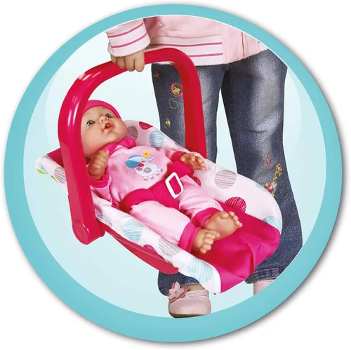 Miniatura 6 de Lissi Muñeca de bebé de 12 pulgadas con asiento de coche y cochecito plegable