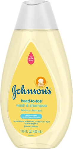 Miniatura 6 de Johnson's Baby Head ToToe - Jabón y champú para bebés + aloe y vitamina B5, lavado de baño 2 en 1 limpia suavemente la delicada piel y el cabello