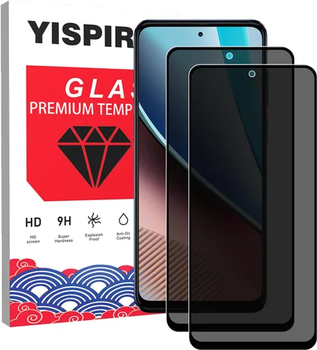 Miniatura 9 de Paquete de 2 protectores de pantalla de privacidad para Motorola Moto G 5G 2022 [dureza 9H] HD [negro] película de vidrio templado privado antiespía