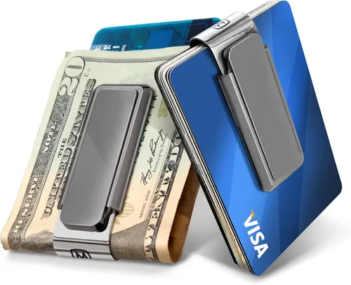 M-Clip Clip para dinero, alternativa minimalista y delgada para llevar en el bolsillo delantero, soporte para efectivo y tarjetas de crédito para