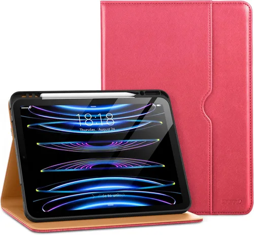 Miniatura 12 de DTTO para iPad Pro 12.9 6ª / 5ª / 4ª / 3ª generación Funda 2022/2021/2020/2018, Funda de cuero tipo folio con soporte integrado para lápiz Apple