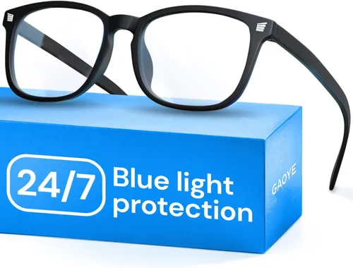 Miniatura 12 de Gaoye - Gafas de luz azul para computadora y juegos - Lentes anti rayos UV, resistentes a los arañazos y ajuste cómodo 2 negro y gris transparente