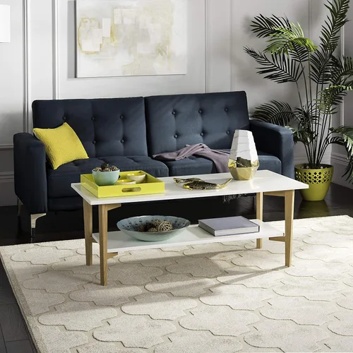 Miniatura 2 de Safavieh Home Collection Caraway - Mesa de centro blanca y natural
