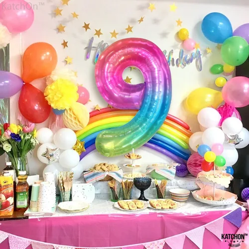Miniatura 159 de KatchOn, Globo grande azul número 2 de 40 pulgadas Decoraciones de cumpleaños de Baby Shark para niño de 2 años Globo azul número 2 Globo