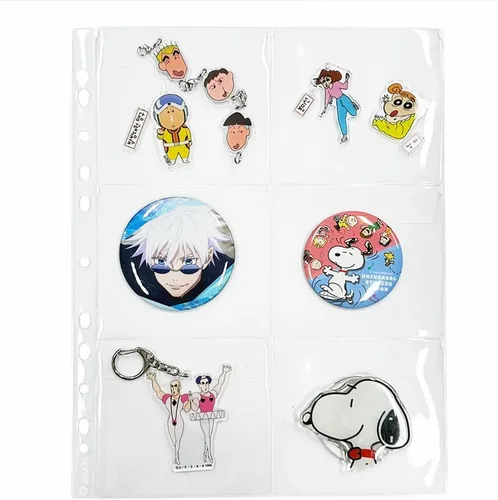 Miniatura 6 de 20 bolsillos de doble cara (2 x 2.2), 10 hojas de 32 tipos de fundas de bolsillo transparentes, páginas de repuesto para álbum de fotos