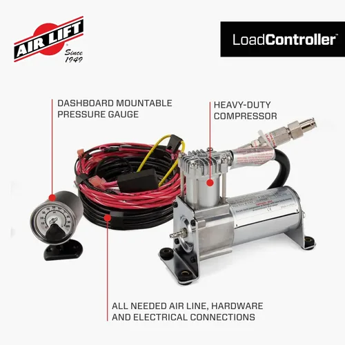 Miniatura 5 de Air Lift 25856 Controlador de carga Compresor de servicio pesado dual